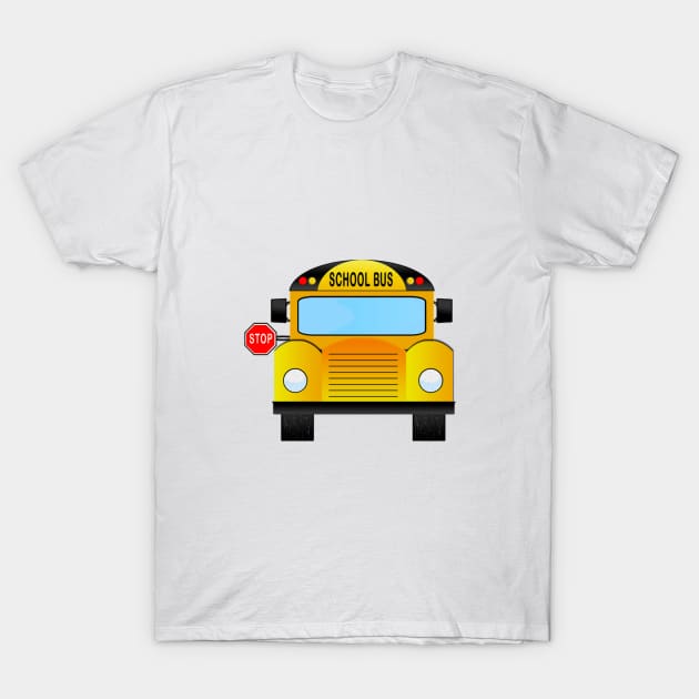 School Bus T-Shirt by TheHigh